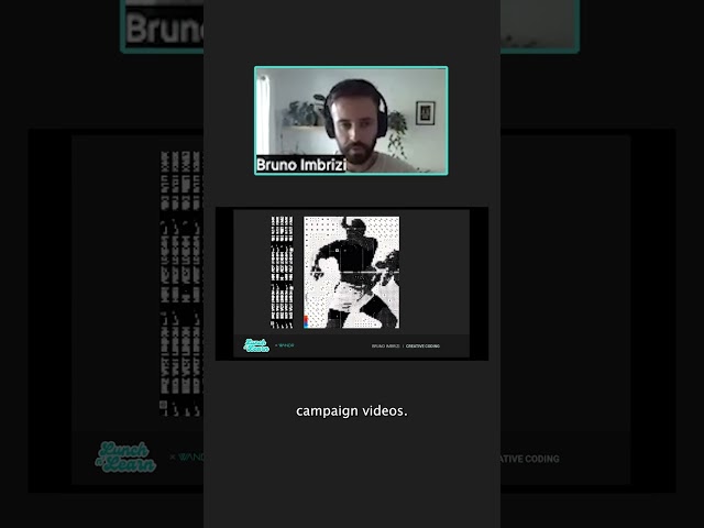 Creative Coding by Bruno Imbrizi, creative developer  | WANDR Lunch & Learn