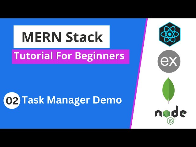 MERN Stack Tutorial | #2 - Task Manager Demo