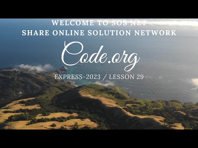 sOs Net - Code.org - Express-2023 Lesson 29 - Diamond Eyes