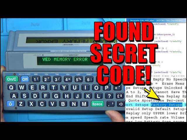 Repairing An Expensive Communication Device containing "Secret" Code! - Toby Churchill Lightwriter