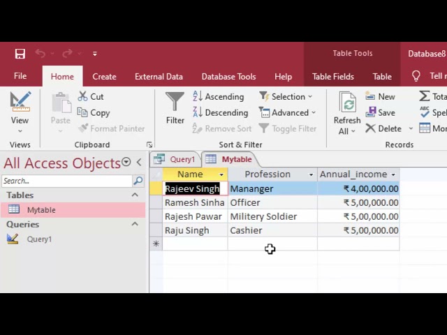 Fetching all record at Once in Microsoft access@COMPUTEREXCELSOLUTION