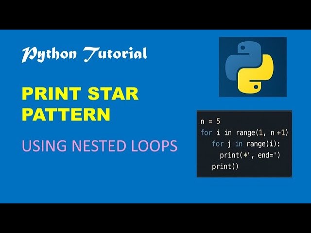 Print Star Pattern Using Python