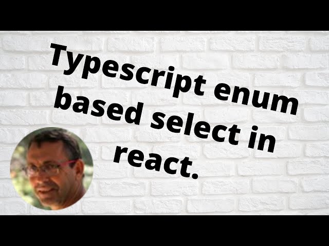 Typescript enum based select in react
