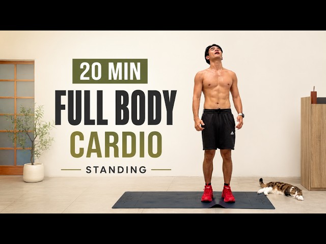 20 MIN Standing Cardio Beginner Workout | DAY 8 30 Day Low Impact Challenge (No Equipment/No Repeat)