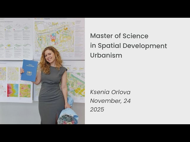 Public Defence of Master’s Thesis | Urbanism