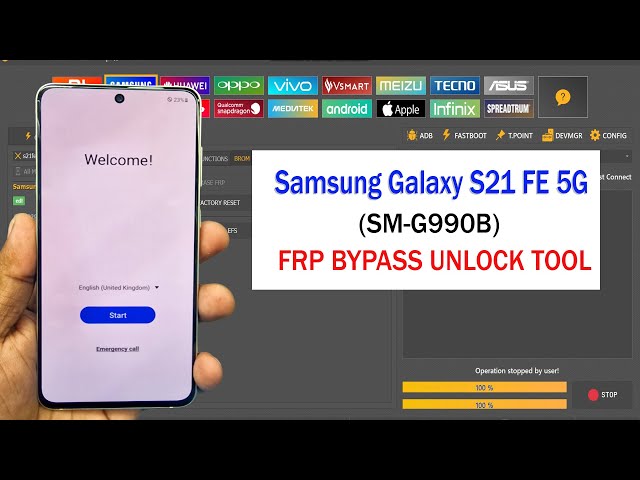 Samsung Galaxy S21 Ultra 5G SM G998 FRP Bypass Unlock Tool EDL 9008
