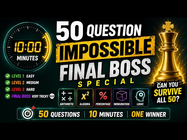 Can You Beat All 50 Questions Without Pausing? #mentalmath #mathquiz #speedmath #quickmath #maths