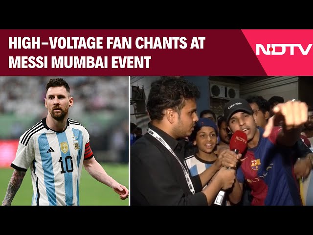 Messi Mania At Wankhede | Colourful, High-Energy Fan Chants Fill Stadium
