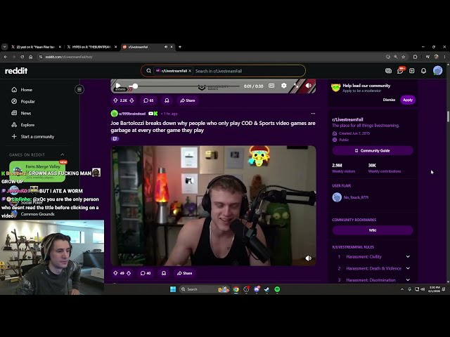 Joe Bartolozzi Breaks down why people who play COD and Sports Games are Garbage at anything else