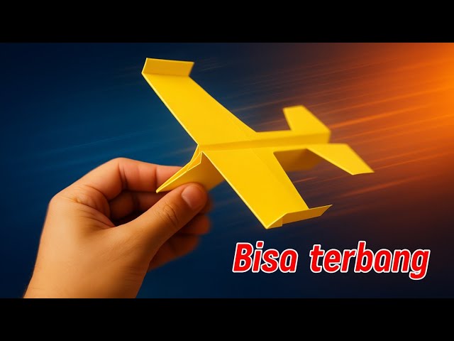 Origami pesawat luncur terbang jauh mudah cepat