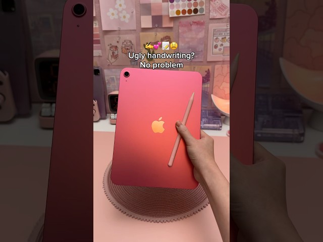 Ugly handwriting? No problem ✍️💕 iPad note taking tips | apple pencil | study notes | iPadOS 18