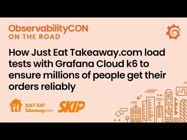 Load Testing in Production: JustEatTakeaway.com and Skip's Grafana Cloud K6 Story