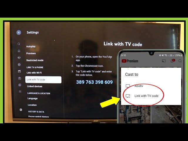 How to link tv code | Youtube link with tv code | tv ko phone se link kaise kare