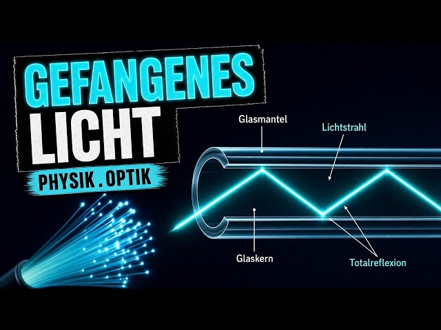 Wie das Internet durch Glas fliesst - Totalreflexion & Grenzwinkel einfach erklärt