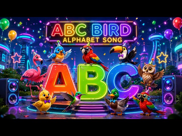 ABC Bird Song 🐦 | Learn ABC Letters with Birds | Phonics Song for Kids | Alphabet for Babies