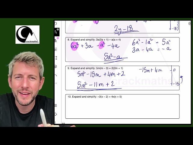 20 Expanding Brackets Questions you need to know for Foundation GCSE Maths
