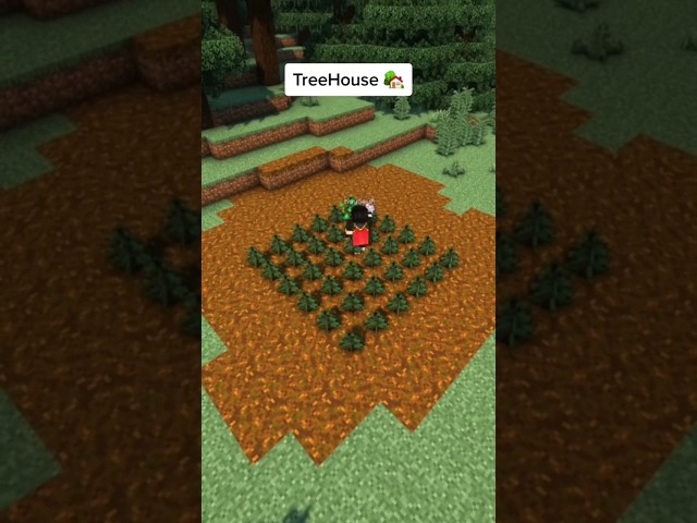 Tutorial Easy Treehouse 🏡 #minecraft