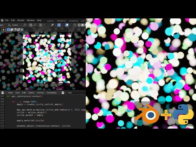 Blender Python Scripting: Outgoing Circle Loop