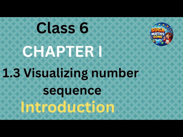 Class 6 Maths Chapter 1 | Patterns in Mathematics | 1.3 Visualising Number Sequence /NCERT /English