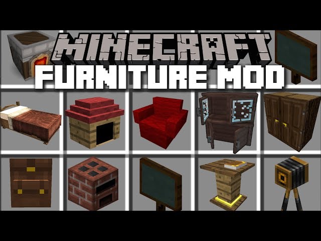 Minecraft FURNITURE MOD / REBUILDING HOUSES IN MINECRAFT!! Minecraft