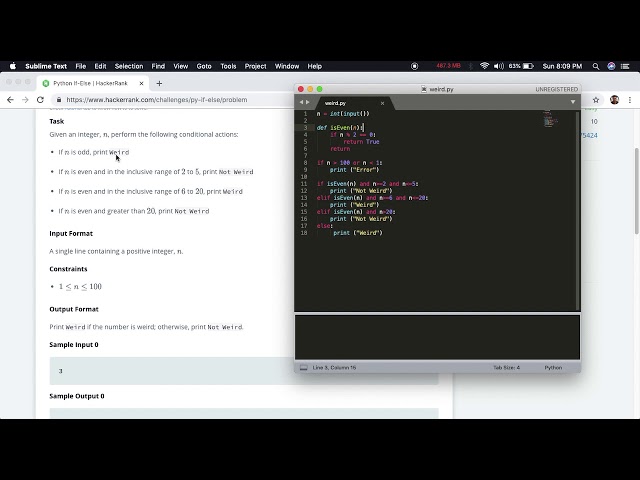 Resolviendo el desafío HackerRank de Python if-elif-else
