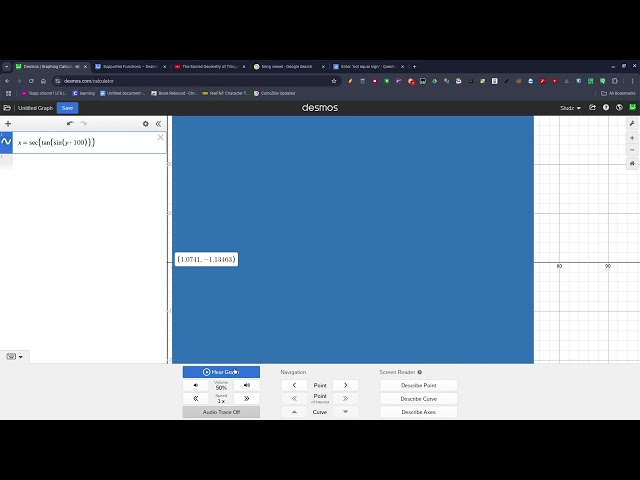 desmos sorting algorithm sound bomb