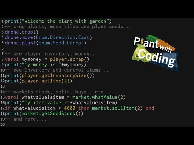 Plant with Coding Live Stream
