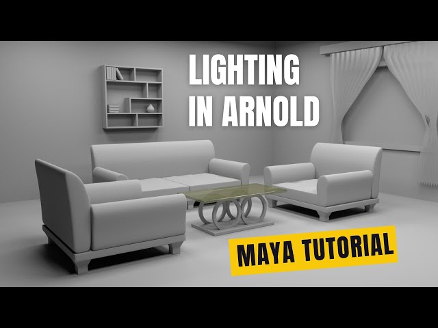 🎨 Interior Lighting in Maya with Arnold | Complete Tutorial for Beginners & Pros 🌟