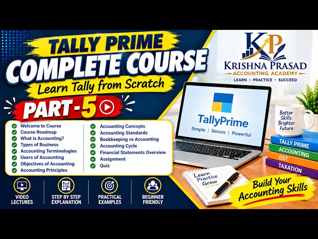 Tally Prime Complete Course 2026 | Learn Tally Prime from Scratch | Part - 5