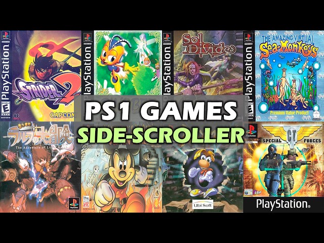THE 30 BEST PS1 2D SIDE SCROLLER GAMES  || PS1 GAMES