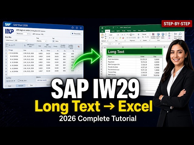 SAP IW29 Tutorial 2026 | Extract Notification Long Text Data to Excel | Complete Step-by-Step Guide