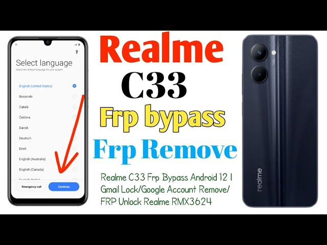 How To Realme C33 Frp Bypass Android 12 | Gmail Lock/Google Account Remove/FRP Unlock Realme RMX3624