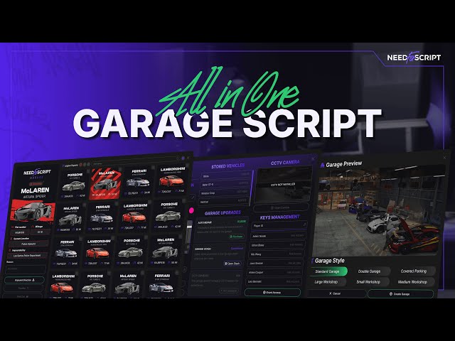 Advanced FiveM Garage Script - Complete Vehicle Management Solution (QBCore, ESX, QBox)