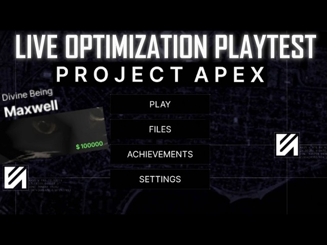 Roblox PROJECT APEX - Optimization Playtest (Lore, Loadouts, and Warehouse Mission)