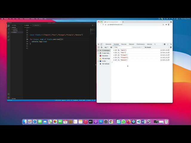 for of loop in JavaScript