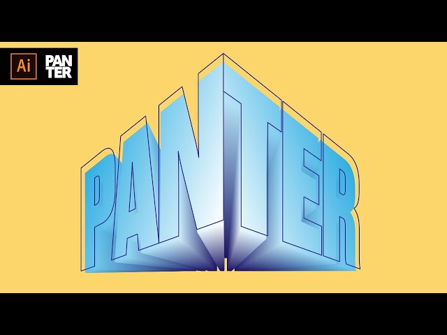 3D Text in Perspective in Illustrator