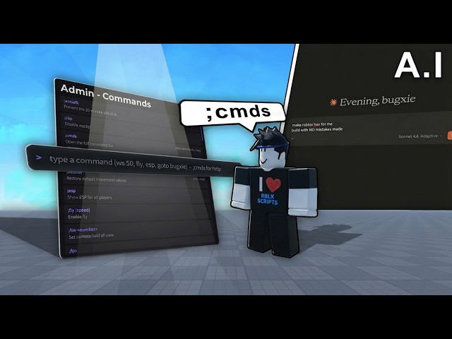 I Asked AI To Make Roblox ADMIN PANEL Script..