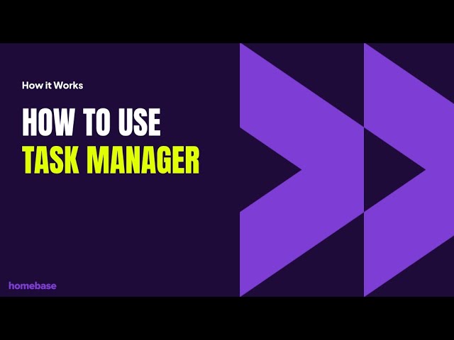 How to Use Task Manager