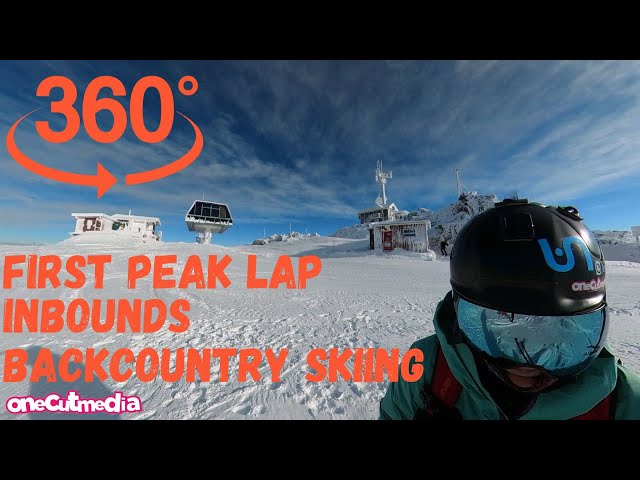FIRST LAP ON THE WHISTLER PEAK - Virtual Reality on a Ski slope