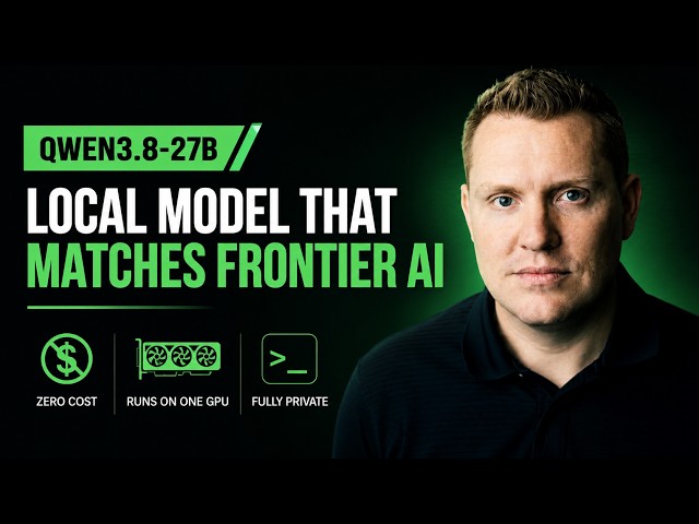 Qwen3.8-27B - Local Model That Matches Frontier AI