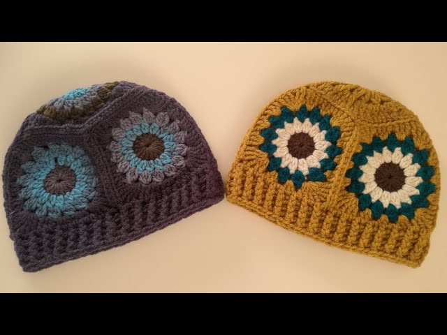 Simple Hat Made with Just 5 Motifs 🧶✨