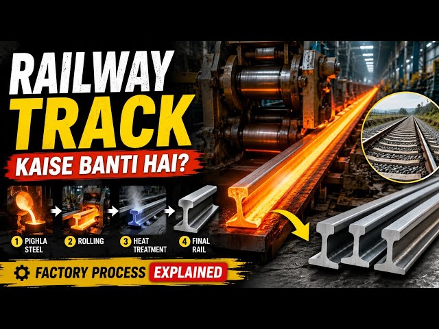 Railway Track Manufacturing Process | Step-by-Step Explained