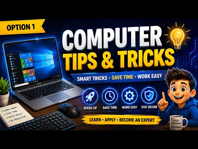 10 Computer Tricks You MUST Know! 🔥 Windows Tips & Keyboard Shortcuts