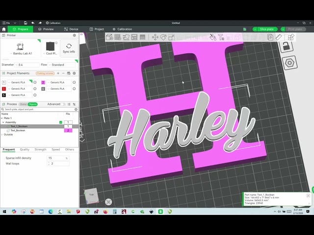 3D Printing - Creating a Letter Sign in Bambu Studio - FREE DESIGN FILE!