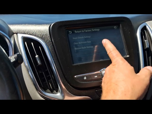 How to Factory Reset the Display in a Chevy Equinox (2018-2024)
