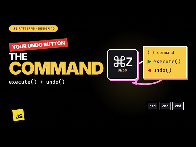 JavaScript Command Pattern — your undo button is a design pattern