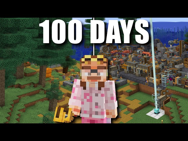 100 Days In Minecraft's BEST Create Mod Pack!