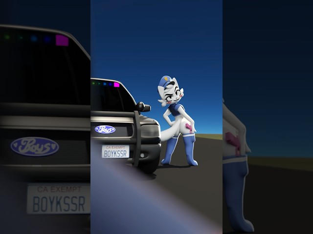 Maxx’s new bumper sticker backfires :3 #animation #furry #furryart #cars #car #carlover #boykisser