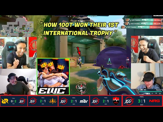 20 Minutes of Streamers React to 100T vs All Regions Best Moments in Esports World Cup