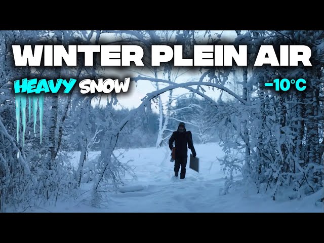 Plein Air Painting in HEAVY Snow | Tranquil Winter Scene